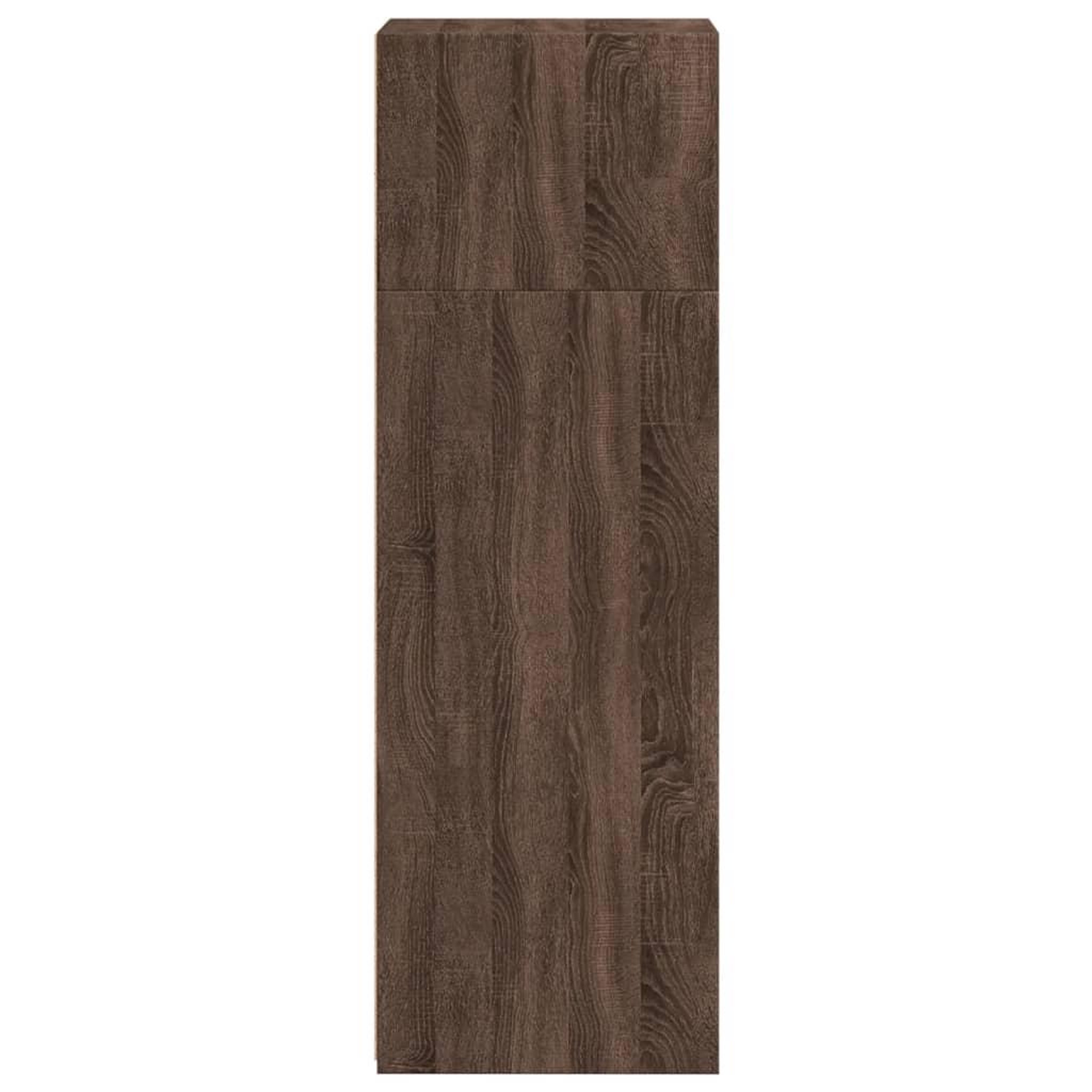 Voir la diapositive 5 : VIDAXL Buffet haut chene marron 40x41x124 cm bois d'ingenierie