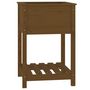 Voir la diapositive 2 : VIDAXL Jardiniere avec etagere Marron miel 54x54x81 cm Bois de pin