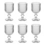 Voir la diapositive 1 : SECRET DE GOURMET Lot de 6 Verres à Vin Strie  Ema  25cl Transparent