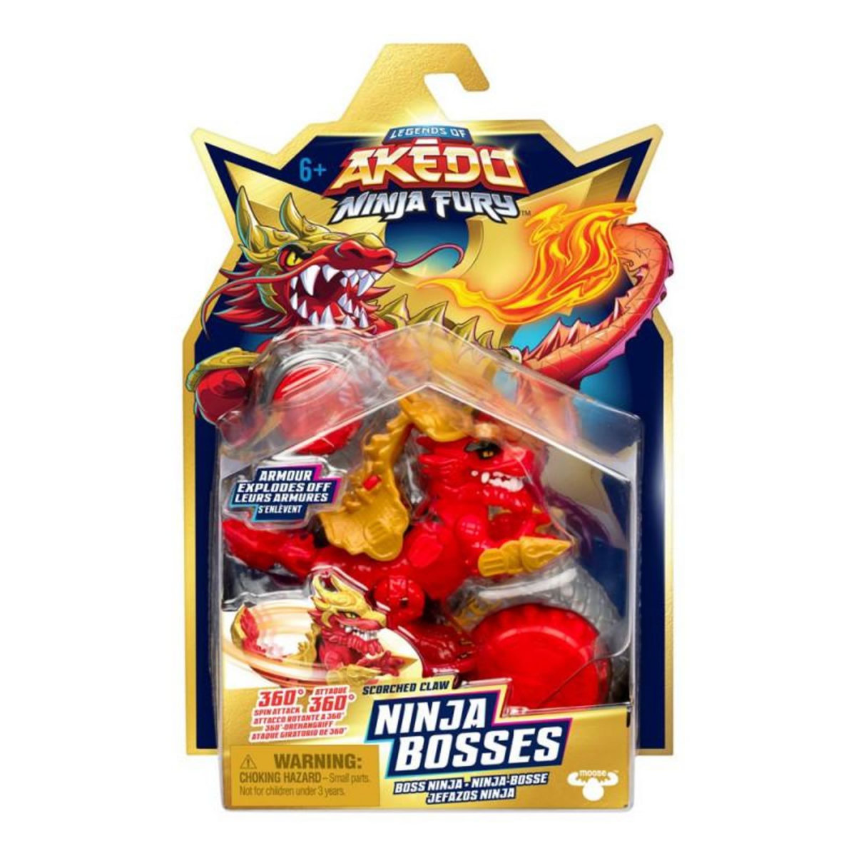 Makedo Figurine Akedo Méga Ninja Bosses Ninja Fury Modèle aléatoire