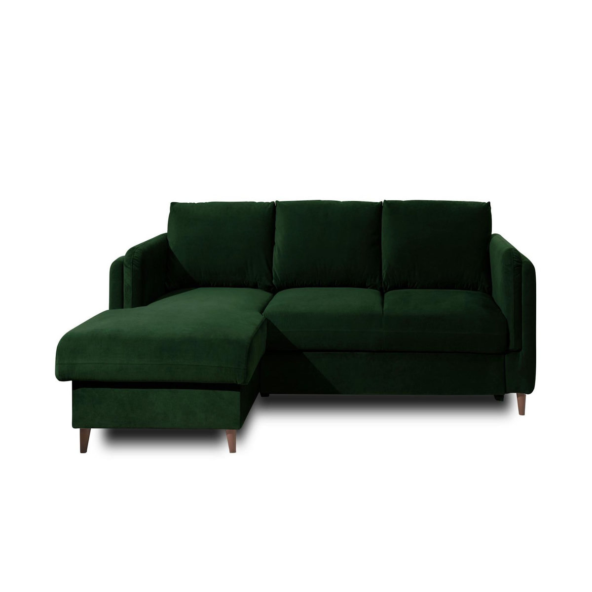 LISA DESIGN Brooke - canapé d'angle gauche - convertible avec coffre - 4 places - en velours