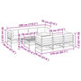 Voir la diapositive 6 : VIDAXL Salon de jardin 8 pcs avec coussins bois de pin impregne