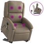 Voir la diapositive 2 : VIDAXL Fauteuil inclinable de massage Cappuccino Similicuir