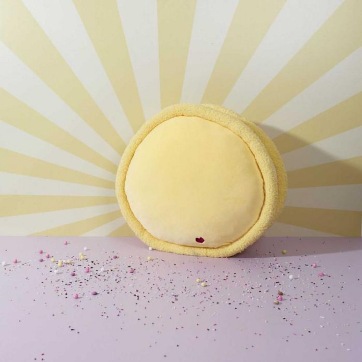 Paris Prix Peluche Enfant Macaron  Kawaii  36cm Jaune