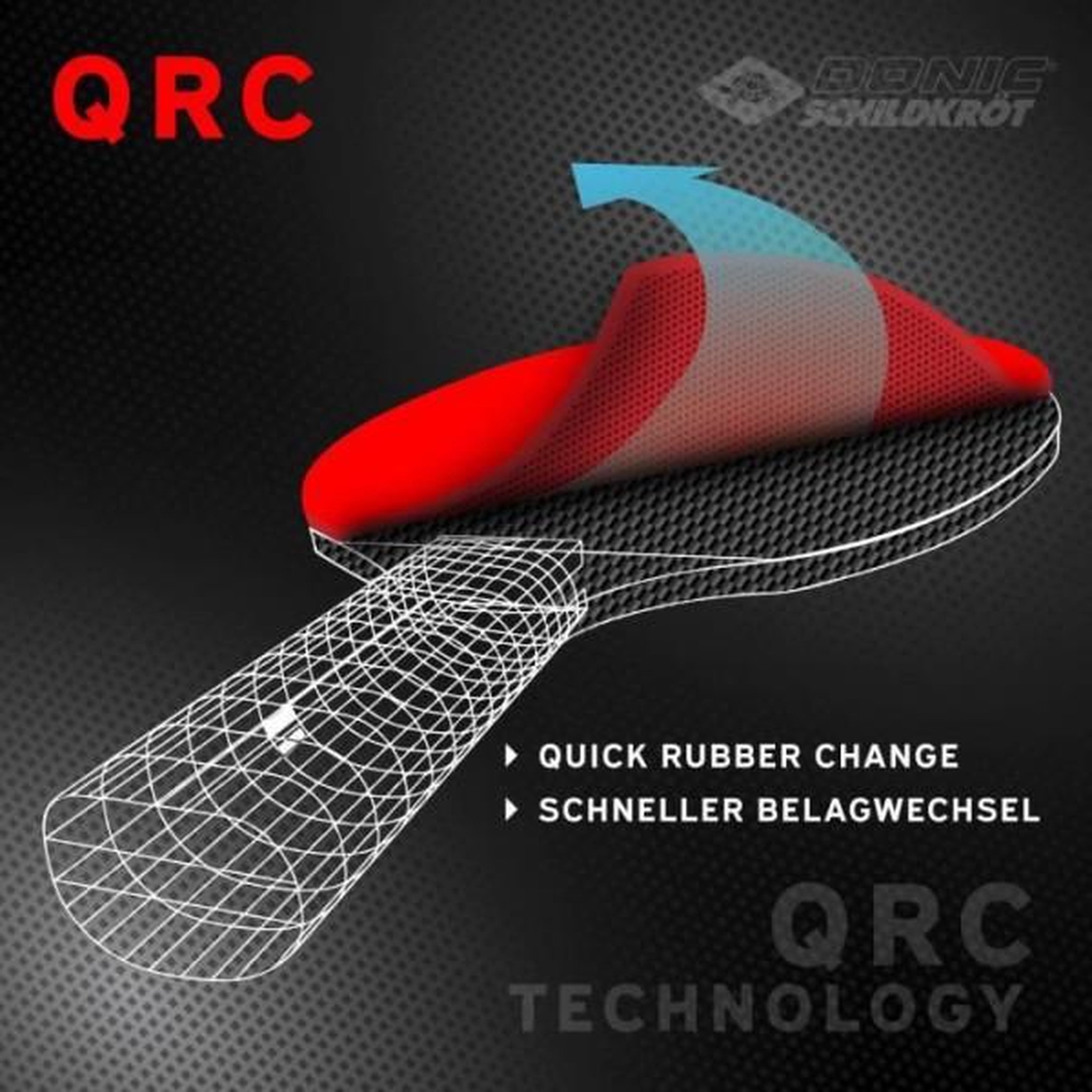 Voir la diapositive 4 : SCHILDKROT Raquette de tennis de table - schildkröt - qualité supérieure - epaisseur 1.9 mm - carbotec 900