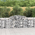 VIDAXL Paniers a gabions arques 9 pcs 300x50x80/100 cm fer galvanise