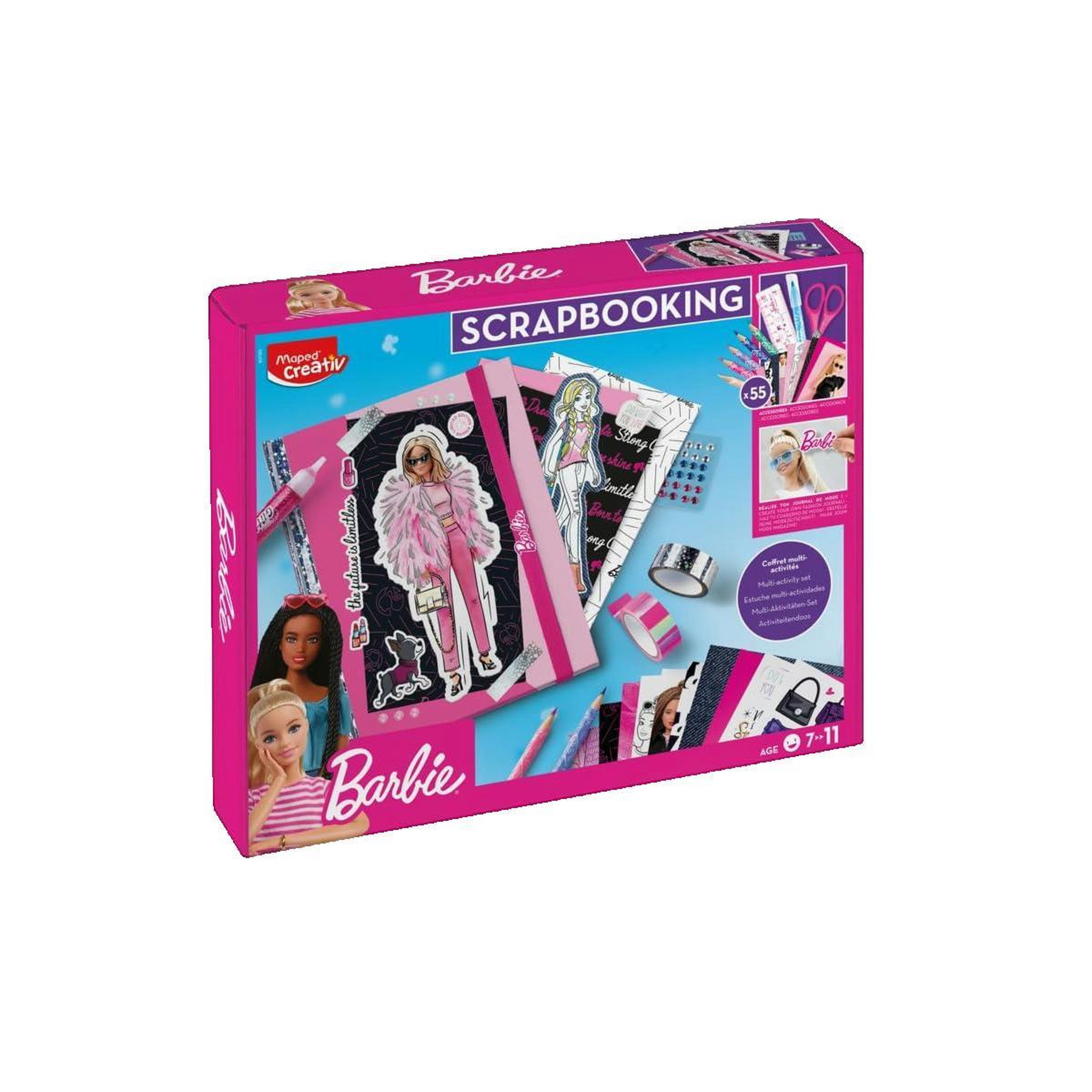 MAPED Coffret Scrapbooking Maped Barbie coloré