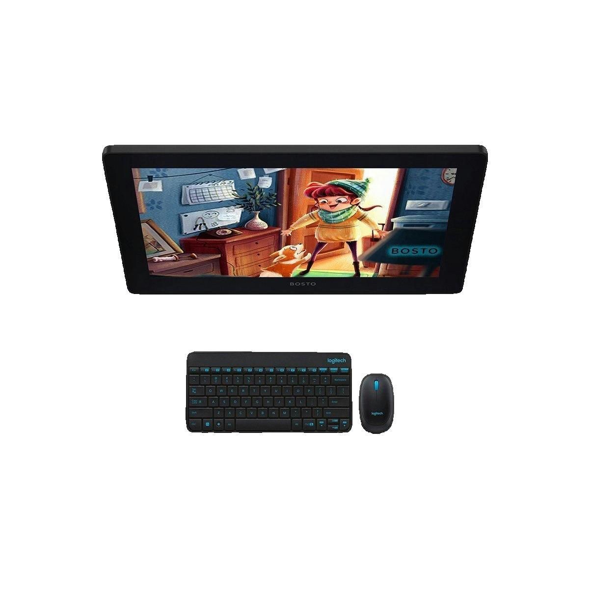 Bost Tablette graphique BOSTO Studio 16HDT avec écran tactile 15,6 pouces