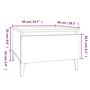 Voir la diapositive 6 : VIDAXL Tables d'appoint 2pcs Blanc brillant 50x46x35cm Bois ingenierie