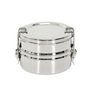 Voir la diapositive 2 : Paris Prix Lunch Box Ronde  2 Niveaux  80cl Inox
