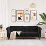 Voir la diapositive 3 : VIDAXL Canape a 3 places noir velours