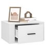 Voir la diapositive 5 : VIDAXL Tables de chevet murales 2 pcs Blanc 50x36x25 cm