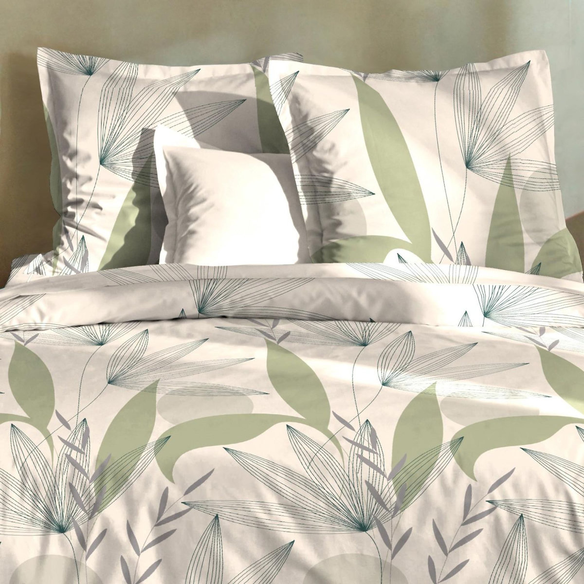 Home collection Parure housse de couette 100% coton 57 fils dune