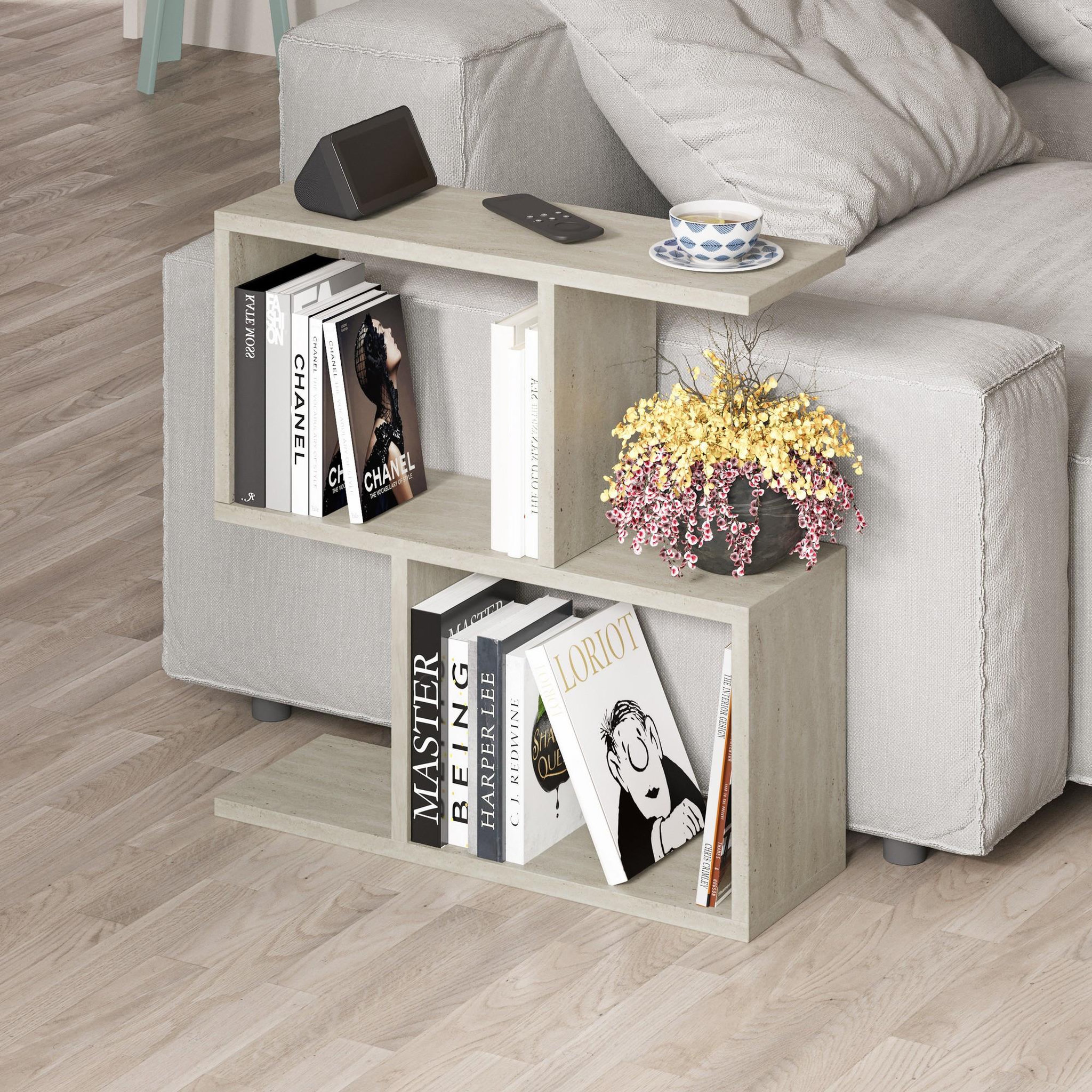 Voir la diapositive 2 : Habitat et Jardin Table basse en bois  homemania  - 60 x 60 x 20 cm - beige