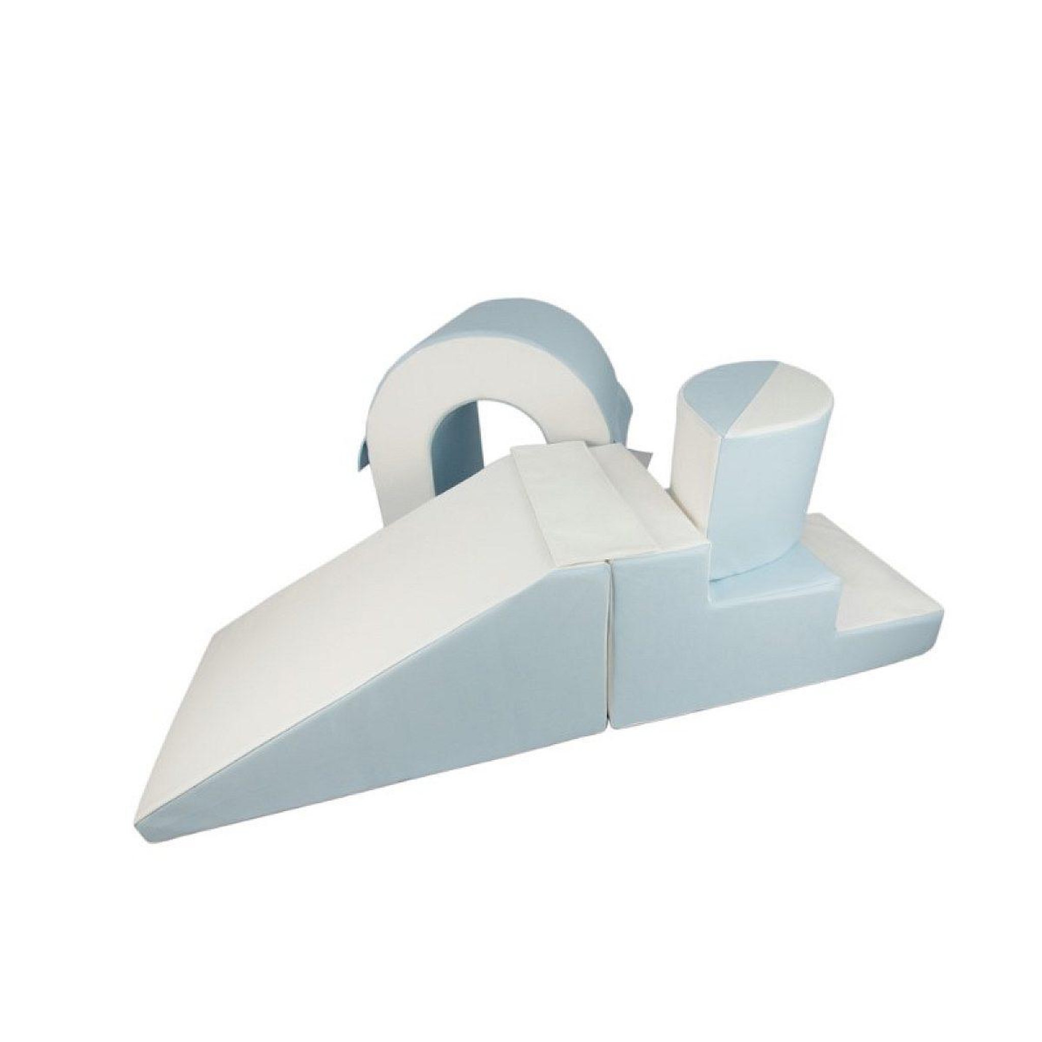 Voir la diapositive 3 : VELINDA Set de blocs en mousse 4 élément blanc bleu pastel