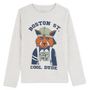 Voir la diapositive 1 : INEXTENSO T-shirt manches longues gris garçon en coton 