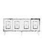 Voir la diapositive 1 : Habitat et Jardin Console en bois  Karya  - 79 x 150 x 40 cm - Blanc, Argent