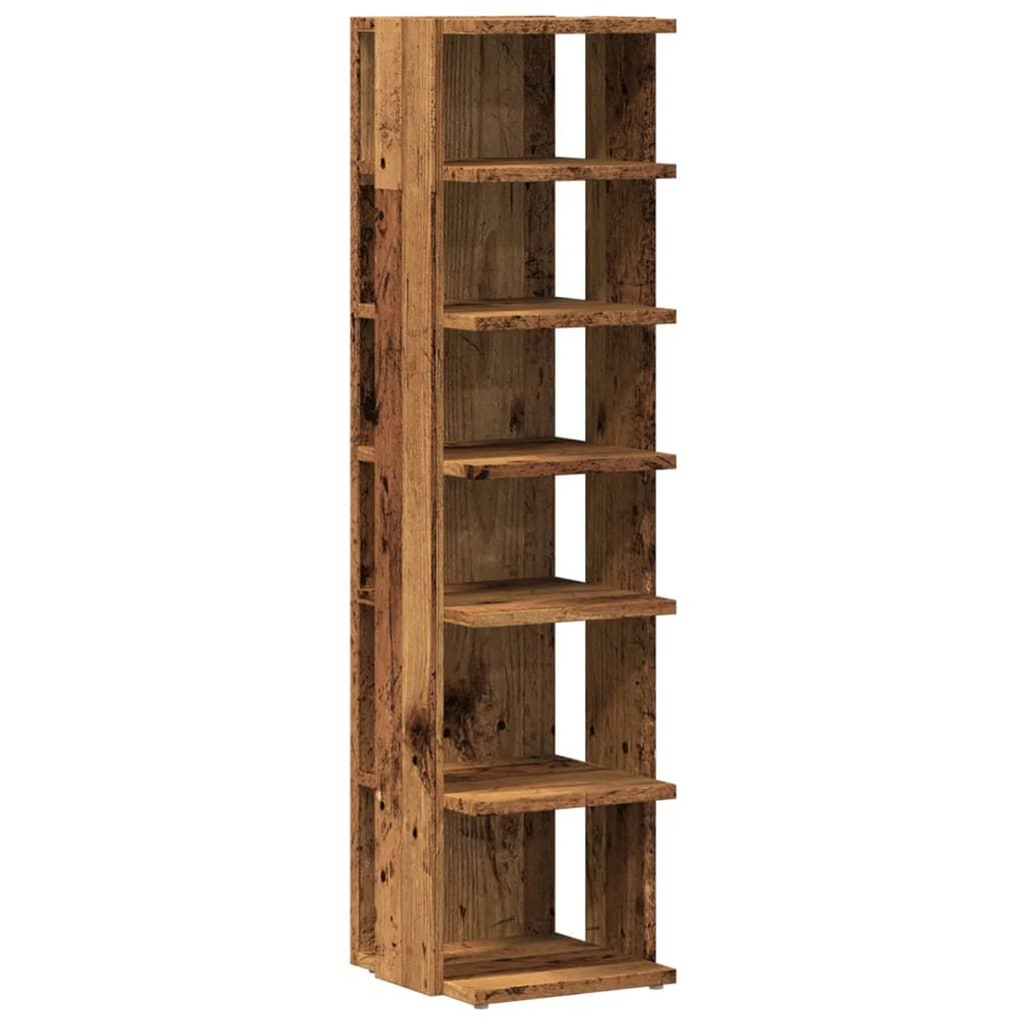 Voir la diapositive 2 : VIDAXL Armoire a chaussures vieux bois 28x27x102 cm bois d'ingenierie