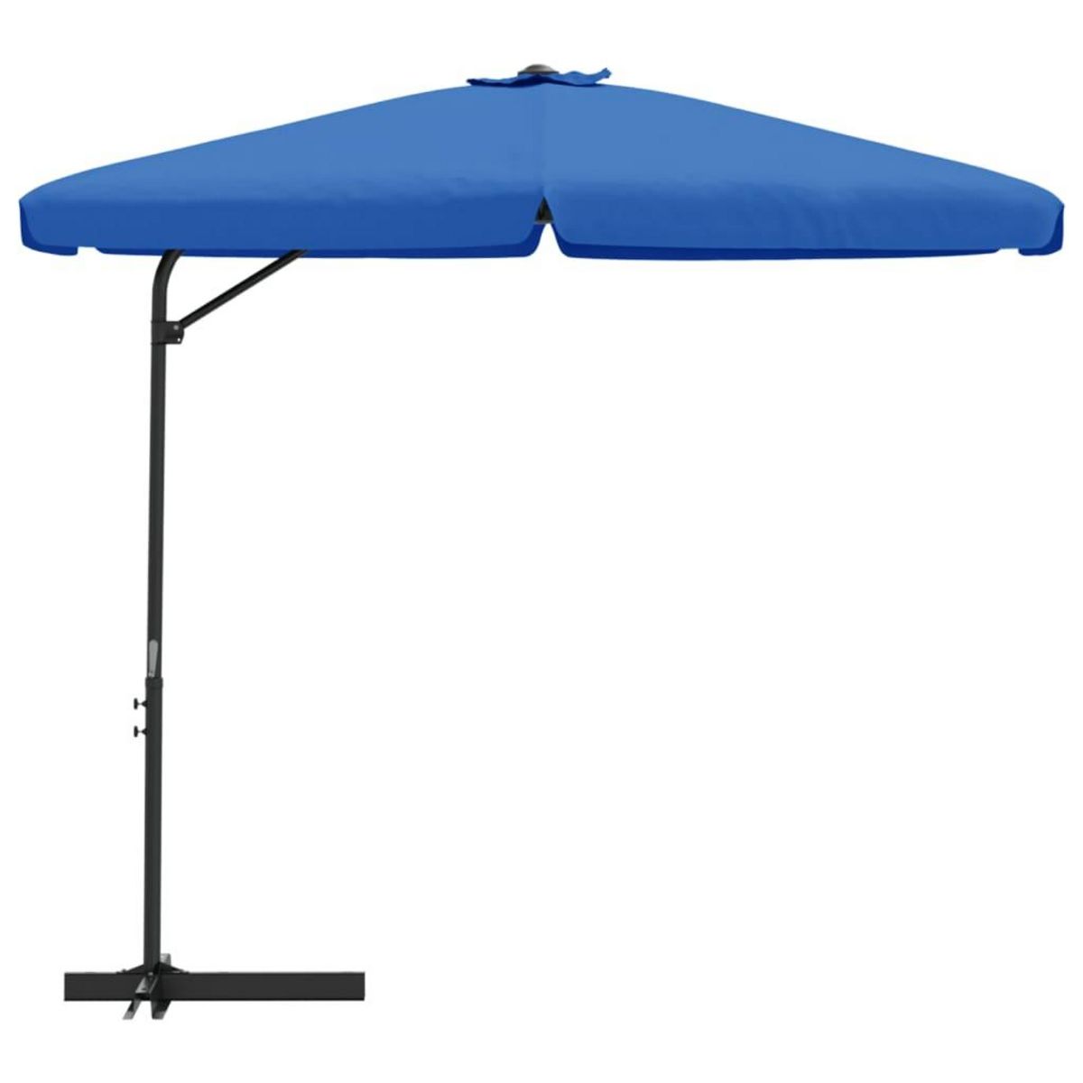 VIDAXL Parasol de jardin avec mat en acier 300 cm Bleu azure