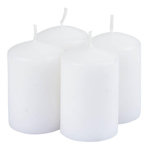 Paris Prix Lot de 4 Bougies Pilier  Essentiel II  6cm Jasmin