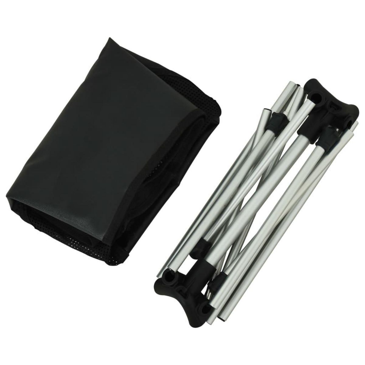 VIDAXL Chaises de camping pliables et sac lot de 2 Aluminium