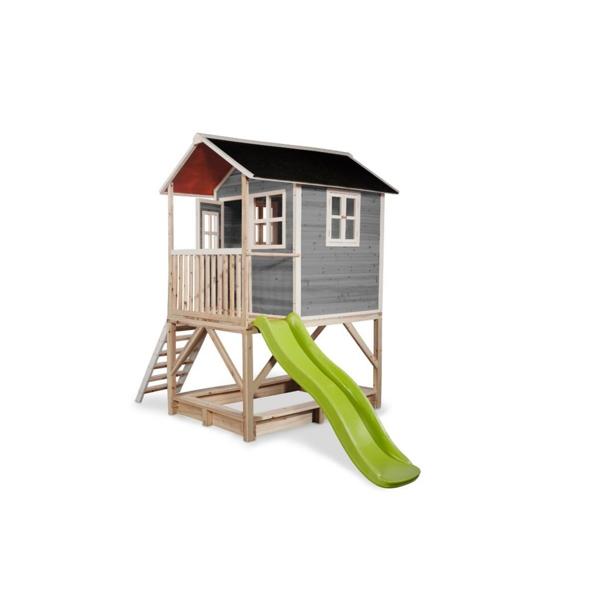 EXIT TOYS Maisonnette en bois pour enfants Loft 500 Gris - Exit Toys
