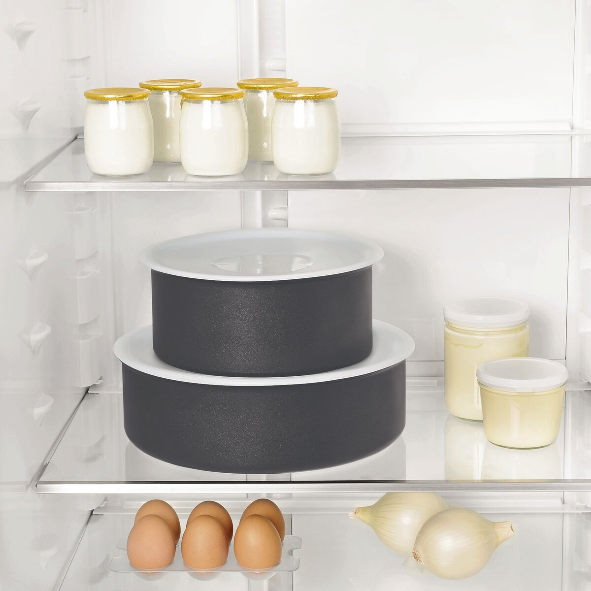 TEFAL Batterie de cuisine 8 pièces Induction INGENIO PERFORMANCE Gris