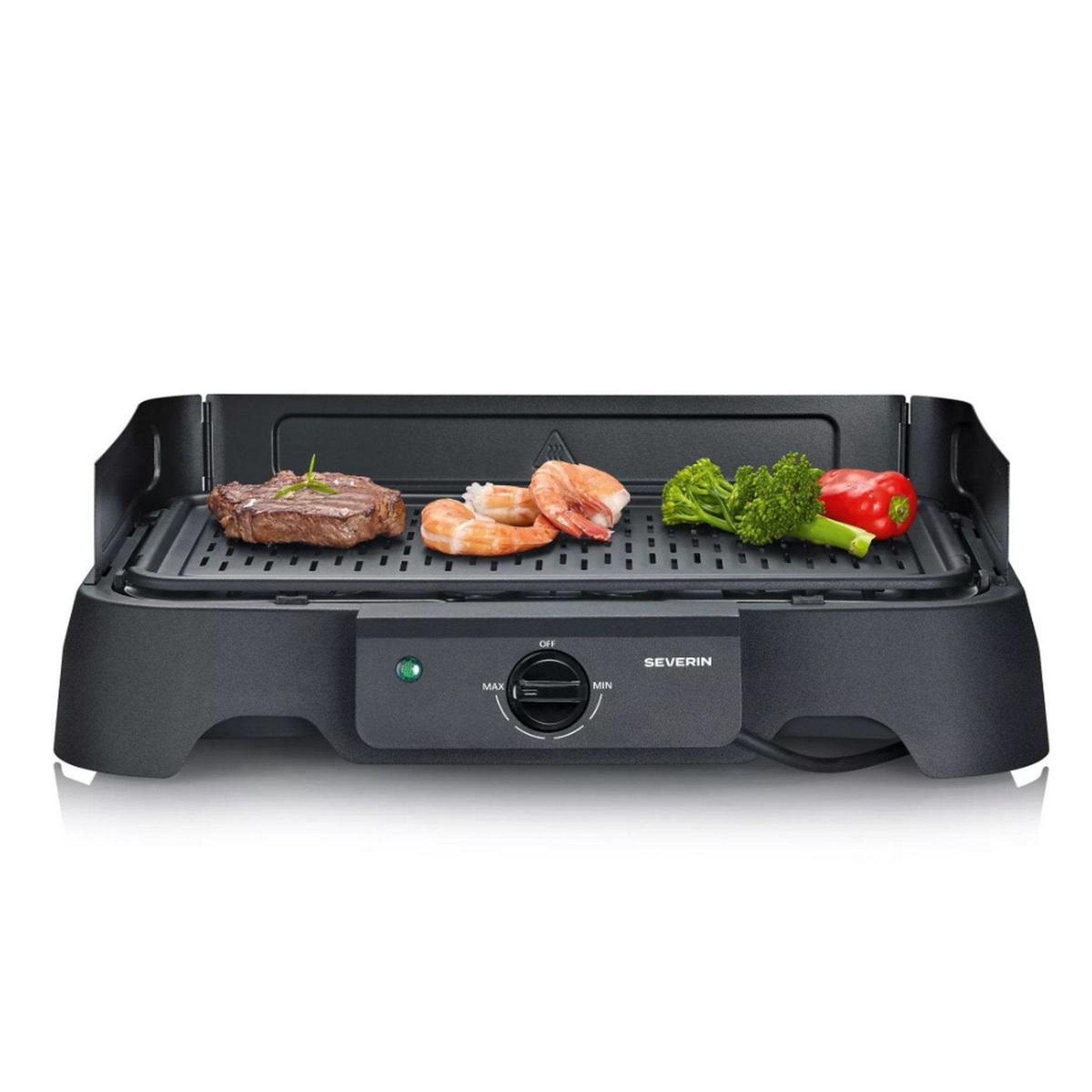 Voir la diapositive 3 : SEVERIN Barbecue électrique posable 2000w noir - 8595