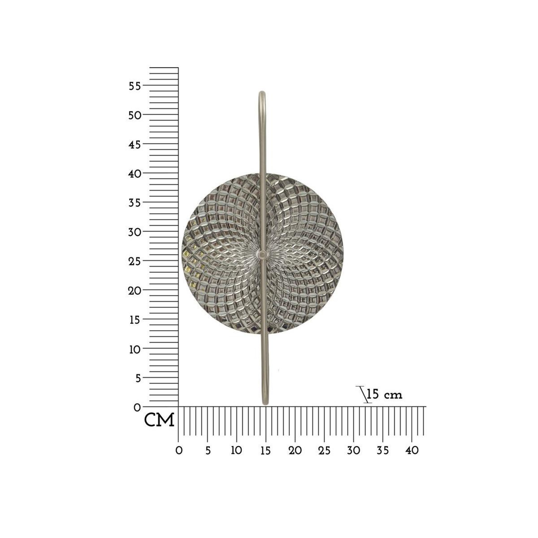 Voir la diapositive 6 : Paris Prix Applique murale en métal  silvery  54cm argent