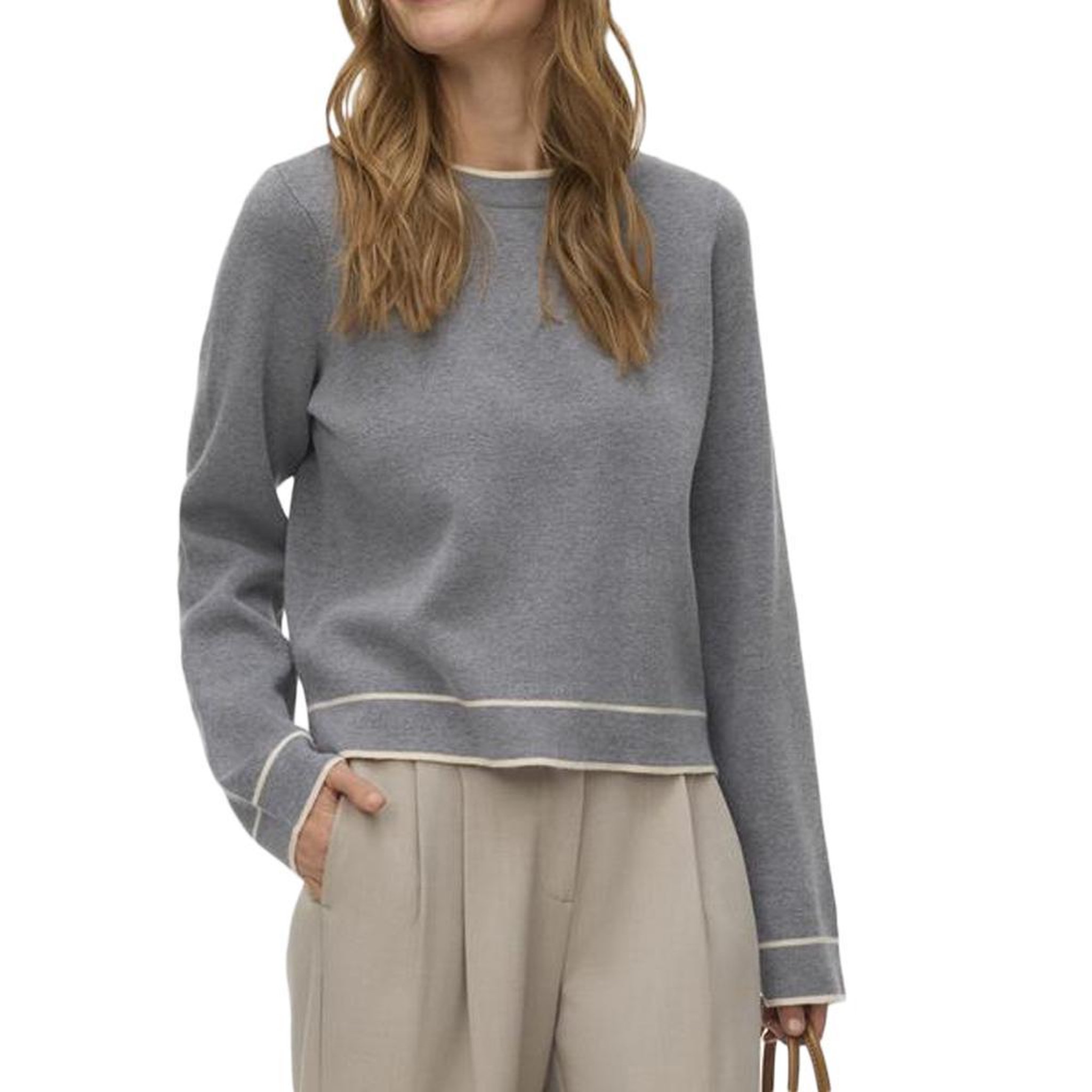 Voir la diapositive 1 : Vero Moda Pull Gris Femme Vero Moda Gold