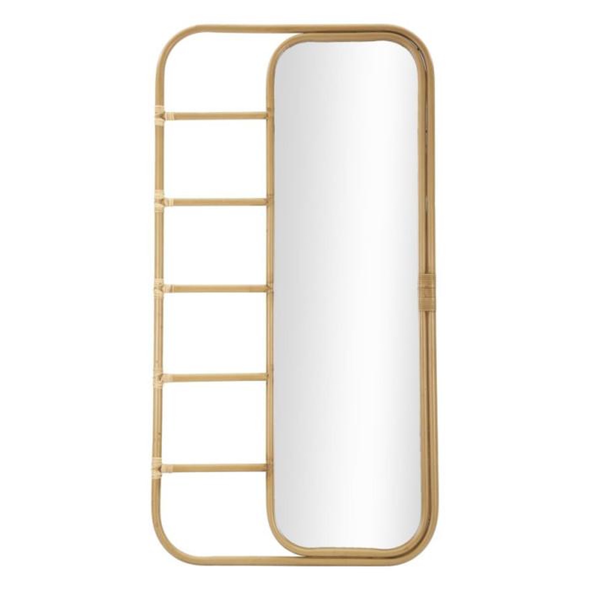Paris Prix Miroir Échelle Déco Effet Rotin  Panama  151cm Naturel