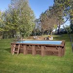 GRE Piscine bois Mango 6,18 x 3,20 x 1,33 m - Gré
