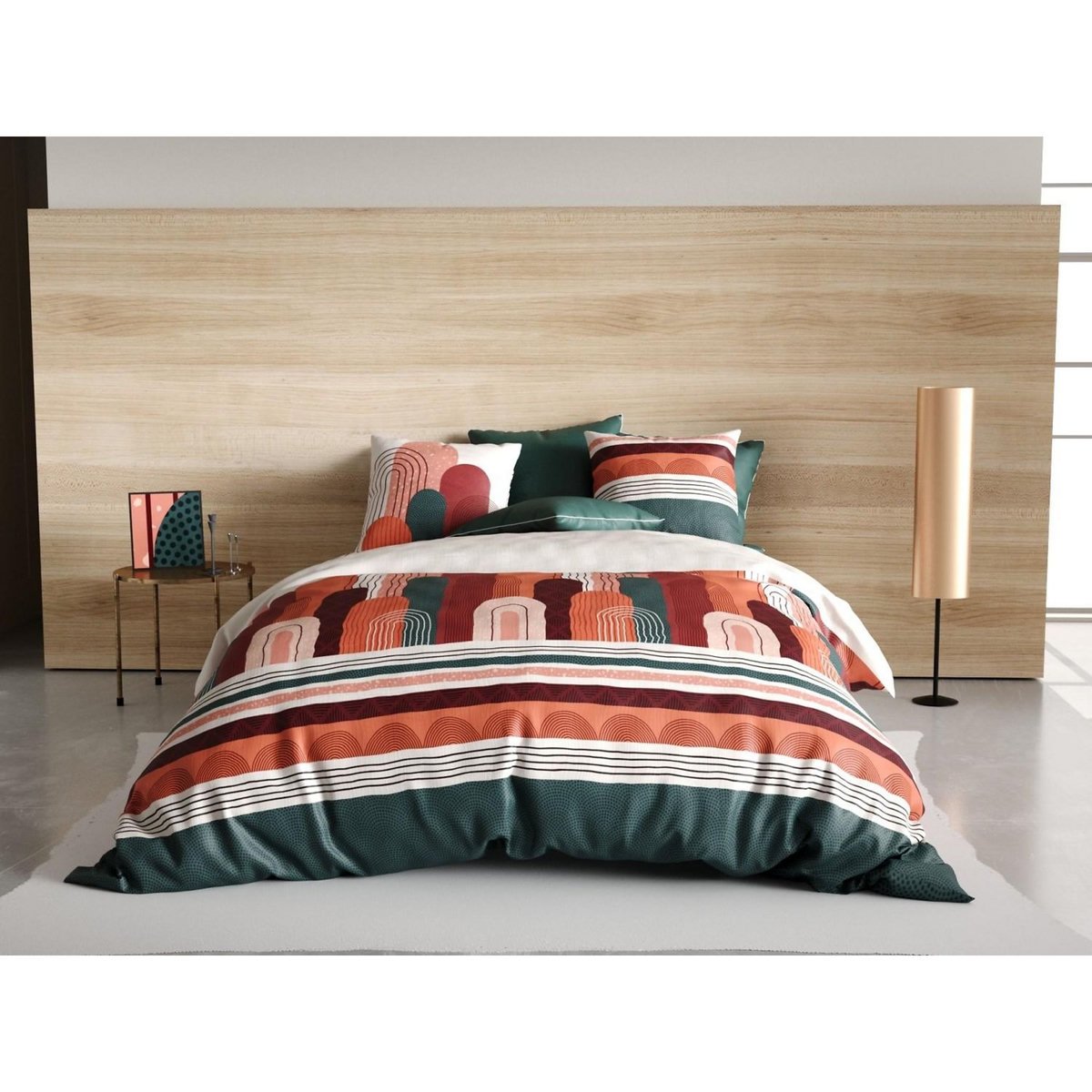 ATELIER DU COTON Parure housse de couette 100% coton 57fils galio