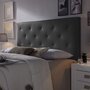 MARCKONFORT Tête de lit Rombo 160x60 cm Noir, rembourrée de Mousse