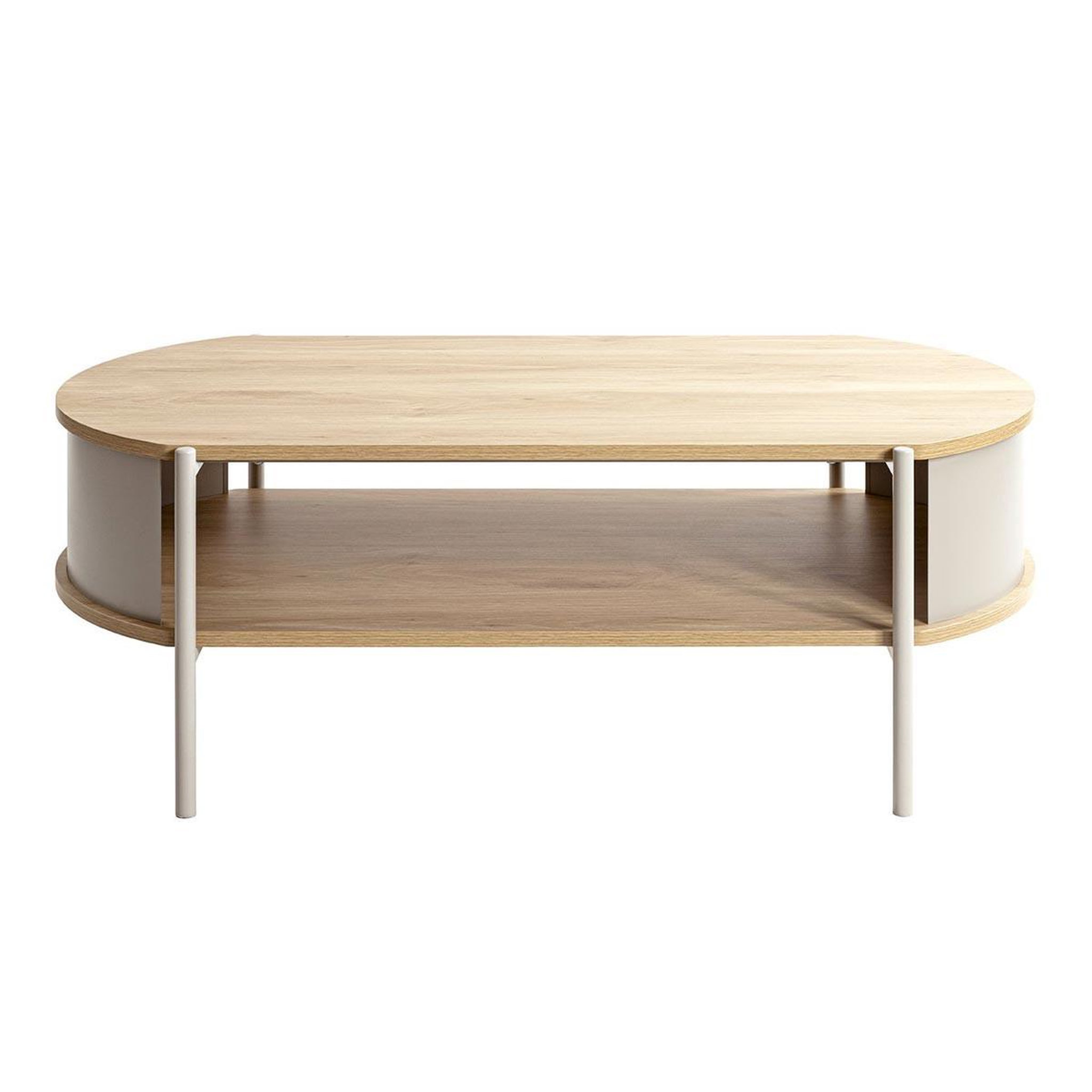 Voir la diapositive 2 : Paris Prix Table basse design  morphee  100cm naturel & gris