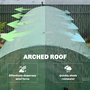 Voir la diapositive 4 : OUTSUNNY Serre tunnel de jardin 18 m² porte 12 fenêtres enroulables acier PE vert