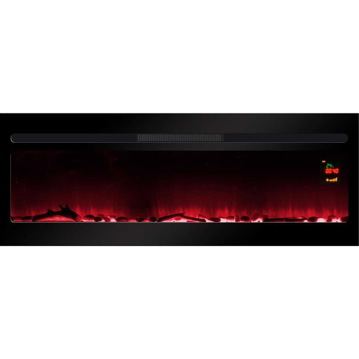 Chemin'arte Cheminée électrique 2000w noir - elysee xxl