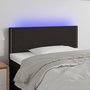 Voir la diapositive 1 : VIDAXL Tete de lit a LED Noir 90x5x78/88 cm Tissu