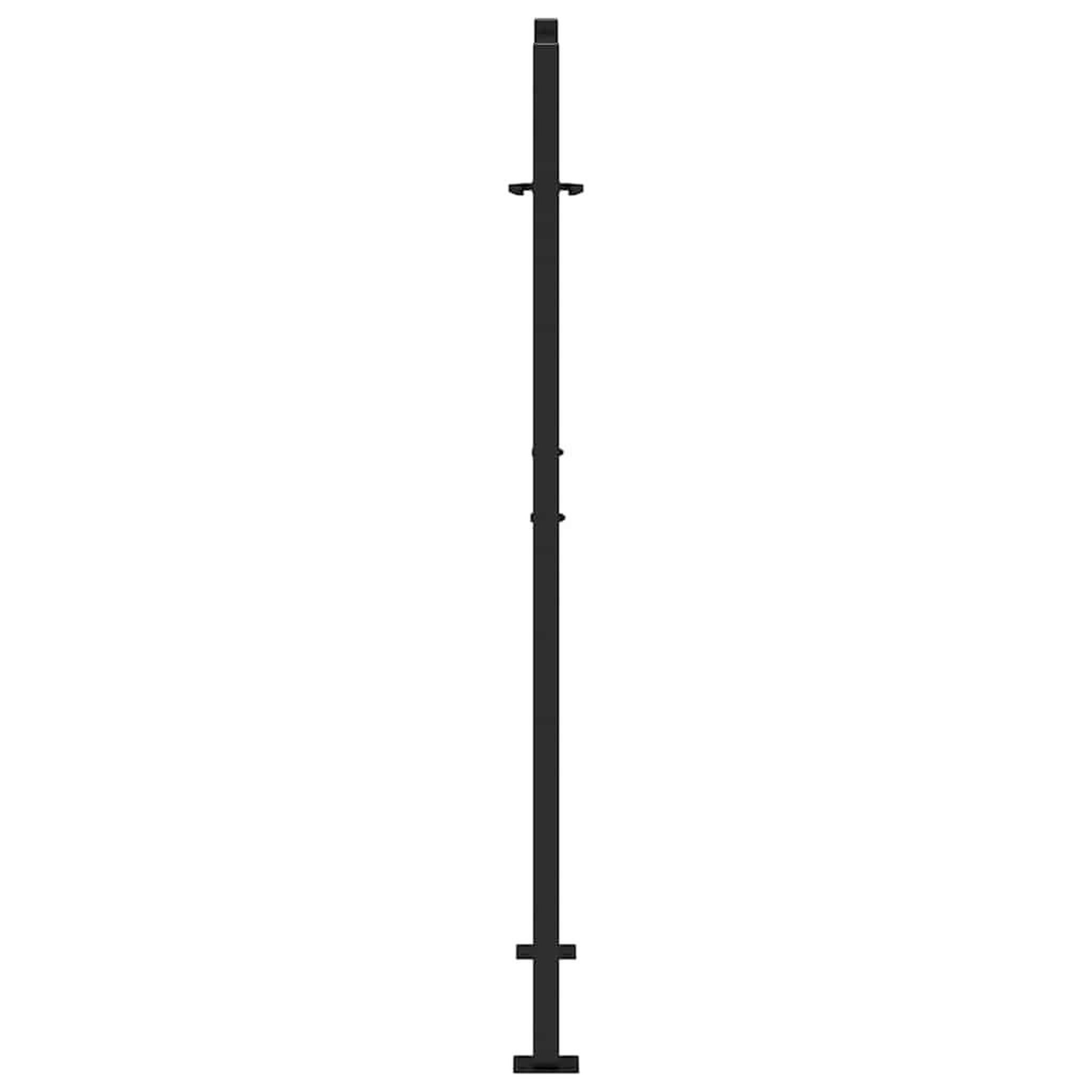 Voir la diapositive 5 : VIDAXL Portail de jardin noir 105x155 cm acier conception de feuilles