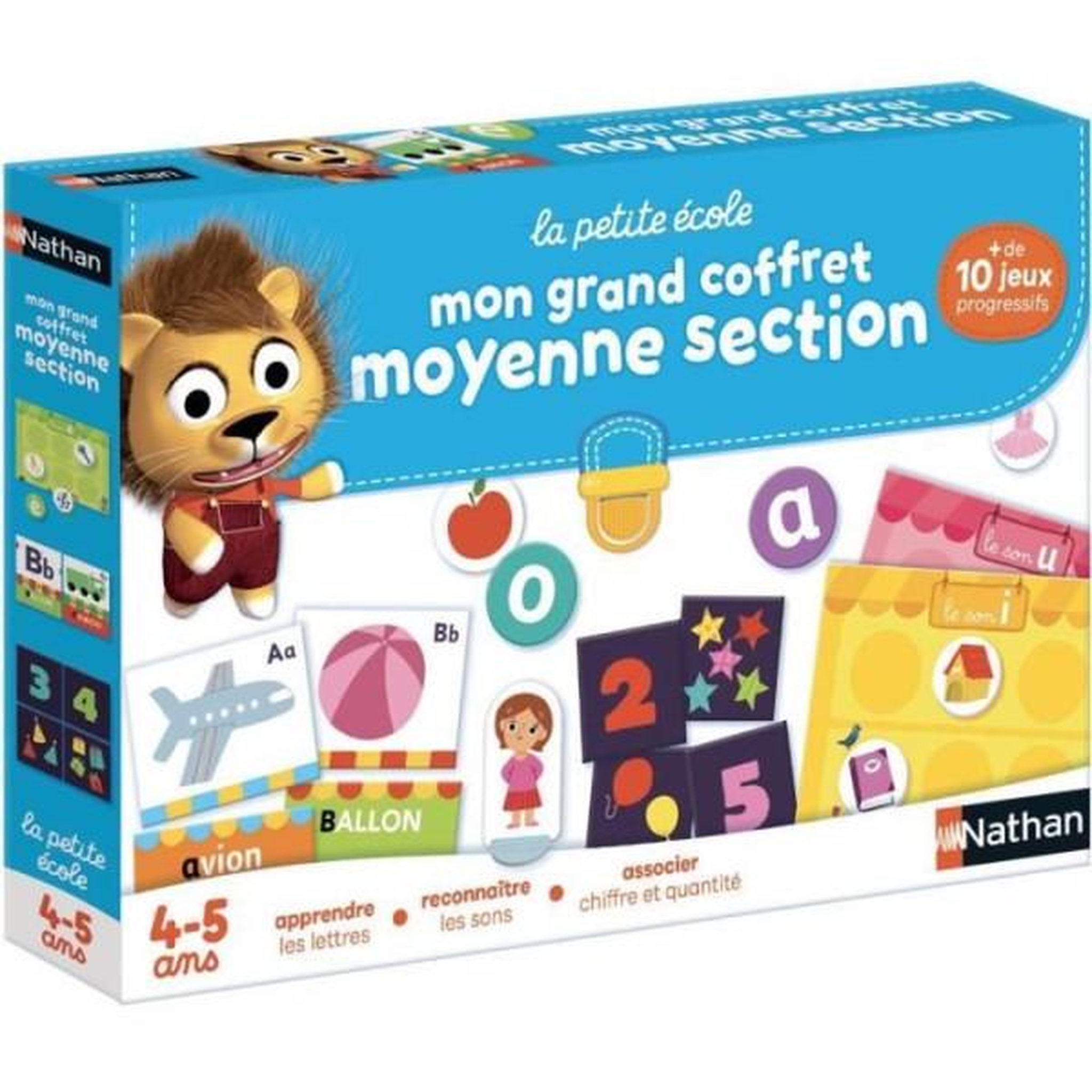 Nathan Jeu éducatif - NATHAN - La Petite Ecole - Mon Grand Coffret Moyenne Section
