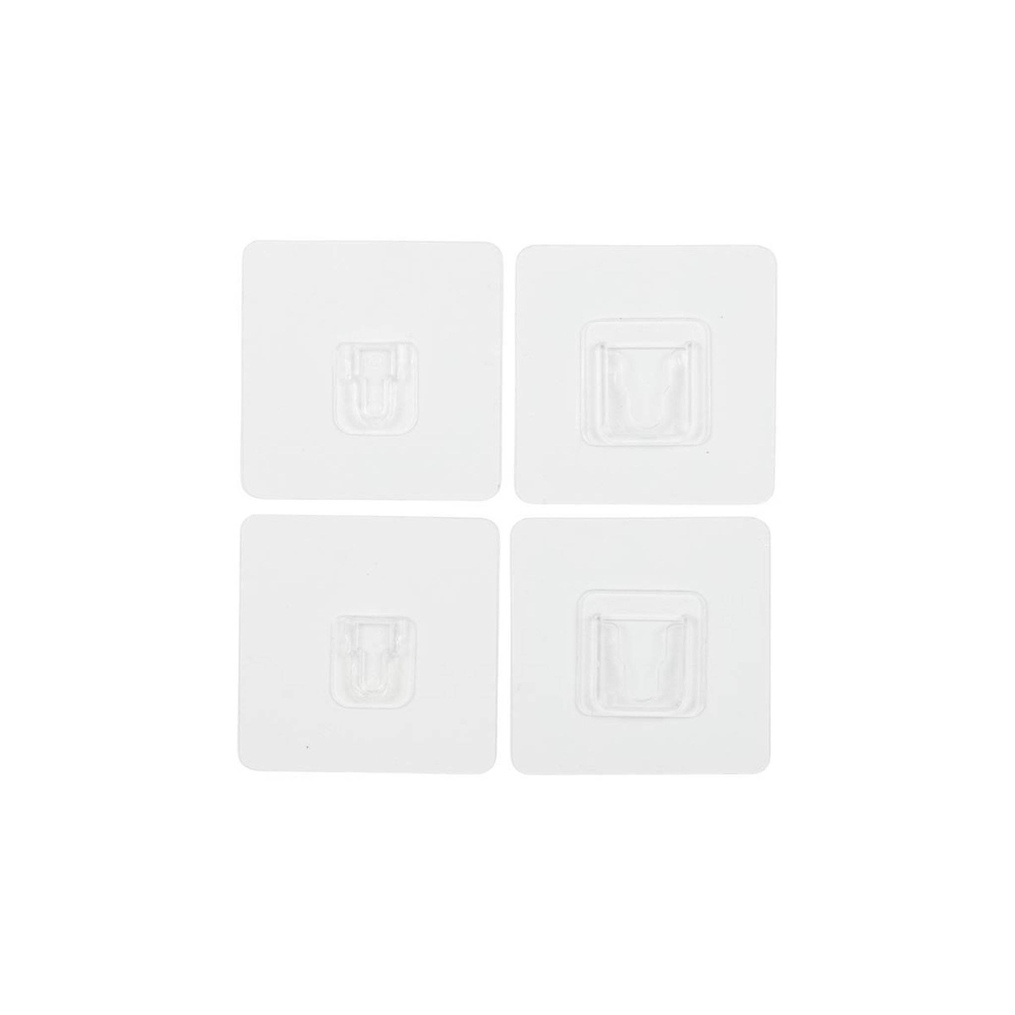 Je cherche une idee Lot de 2 crochets muraux  adhésifs  7cm transparent
