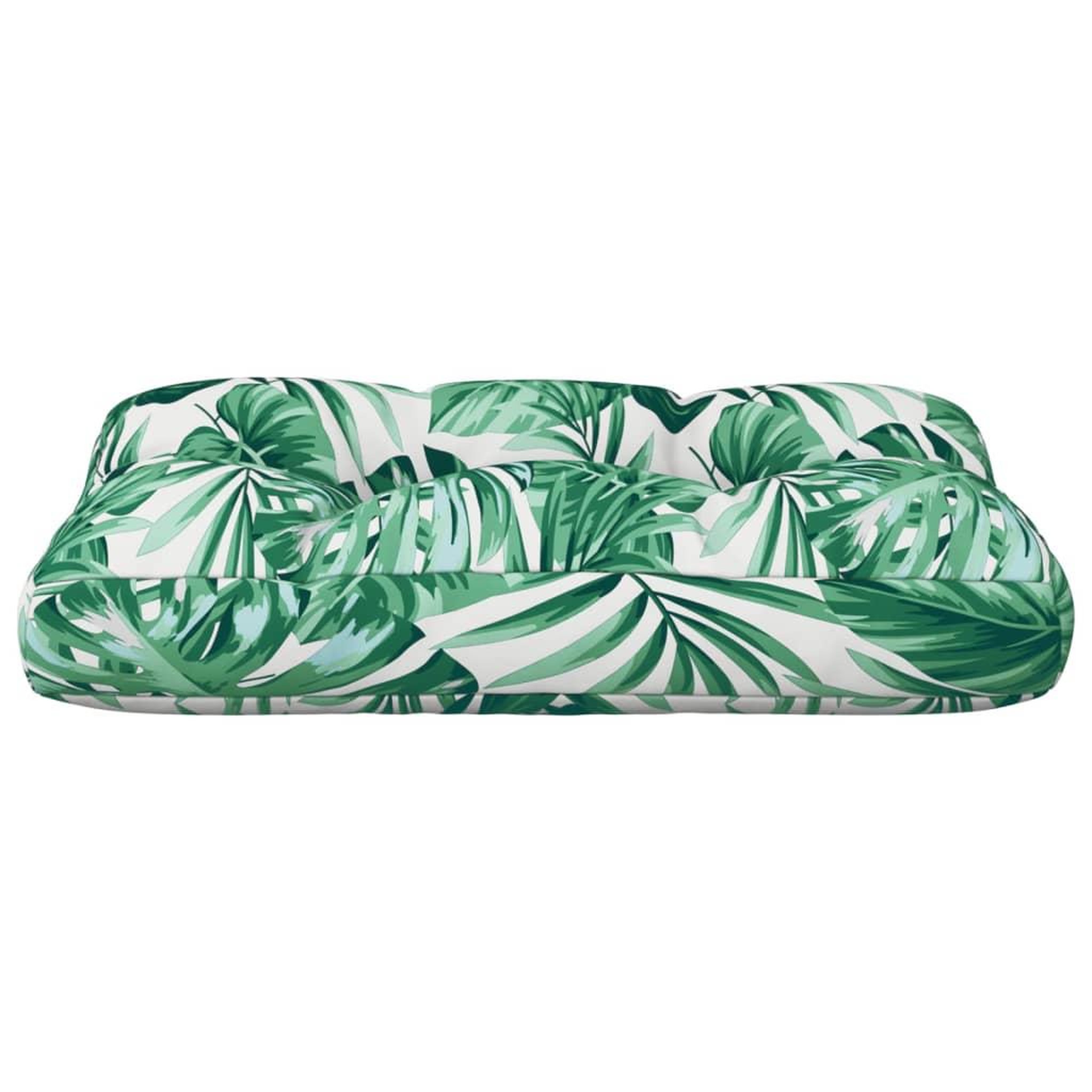 Voir la diapositive 5 : VIDAXL Coussin de palette motif de feuilles 50x40x12 cm tissu