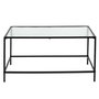 Voir la diapositive 2 : Paris Prix Table Basse Design Métal & Verre  Rosa  80cm Noir