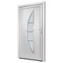 Voir la diapositive 4 : VIDAXL Porte d'entree blanc 98x190 cm PVC