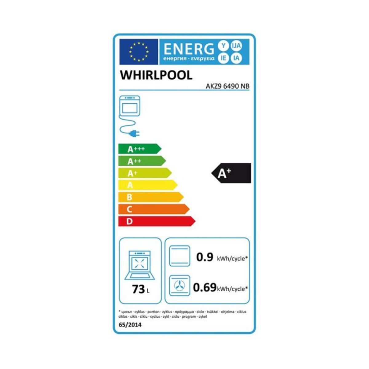 Whirlpool Four Whirlpool AKZ96490NB