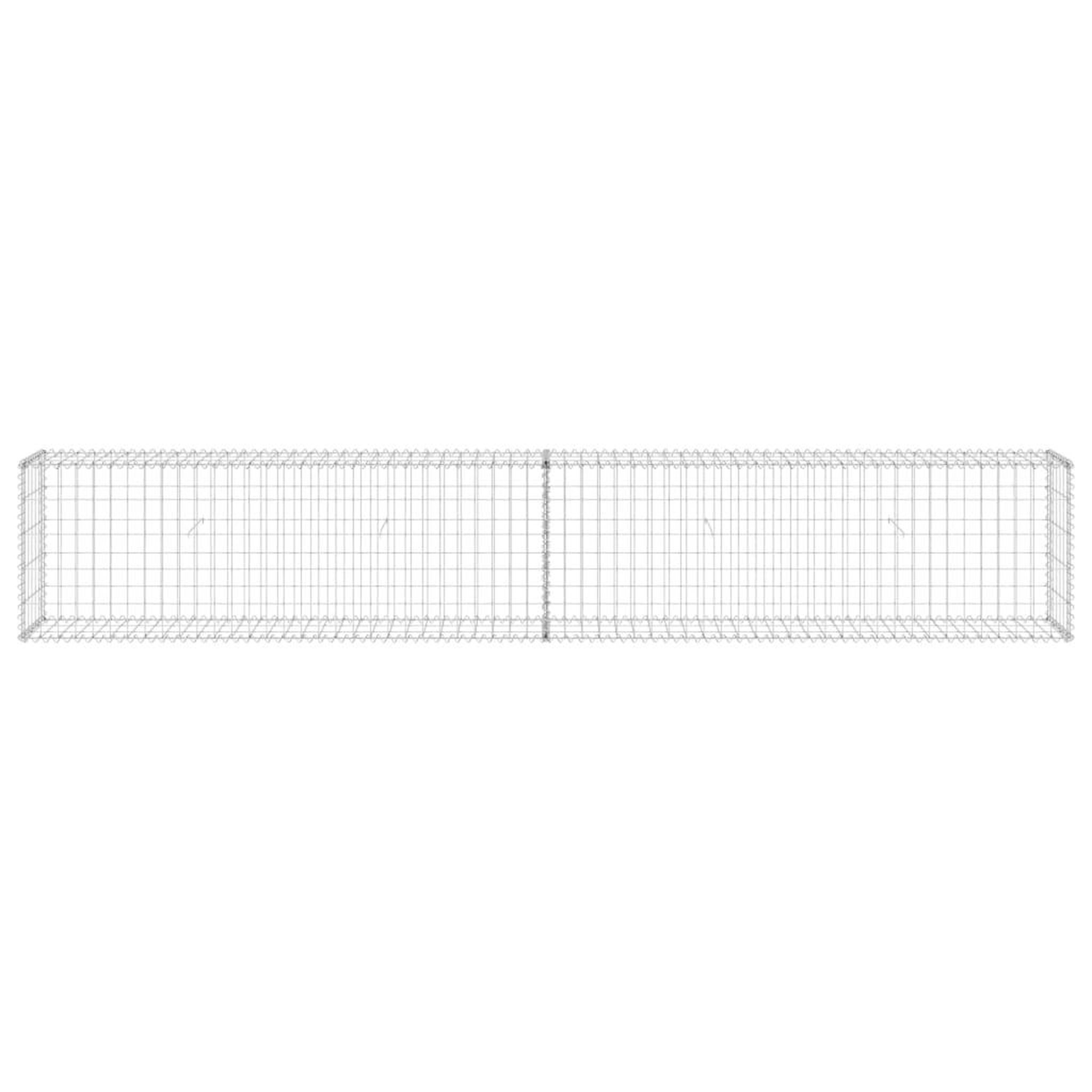 Voir la diapositive 3 : VIDAXL Mur en gabion avec couvercles Acier galvanise 300x30x50 cm