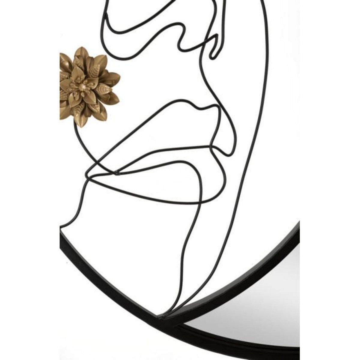 Paris Prix Miroir Mural Design  Melly  80cm Noir