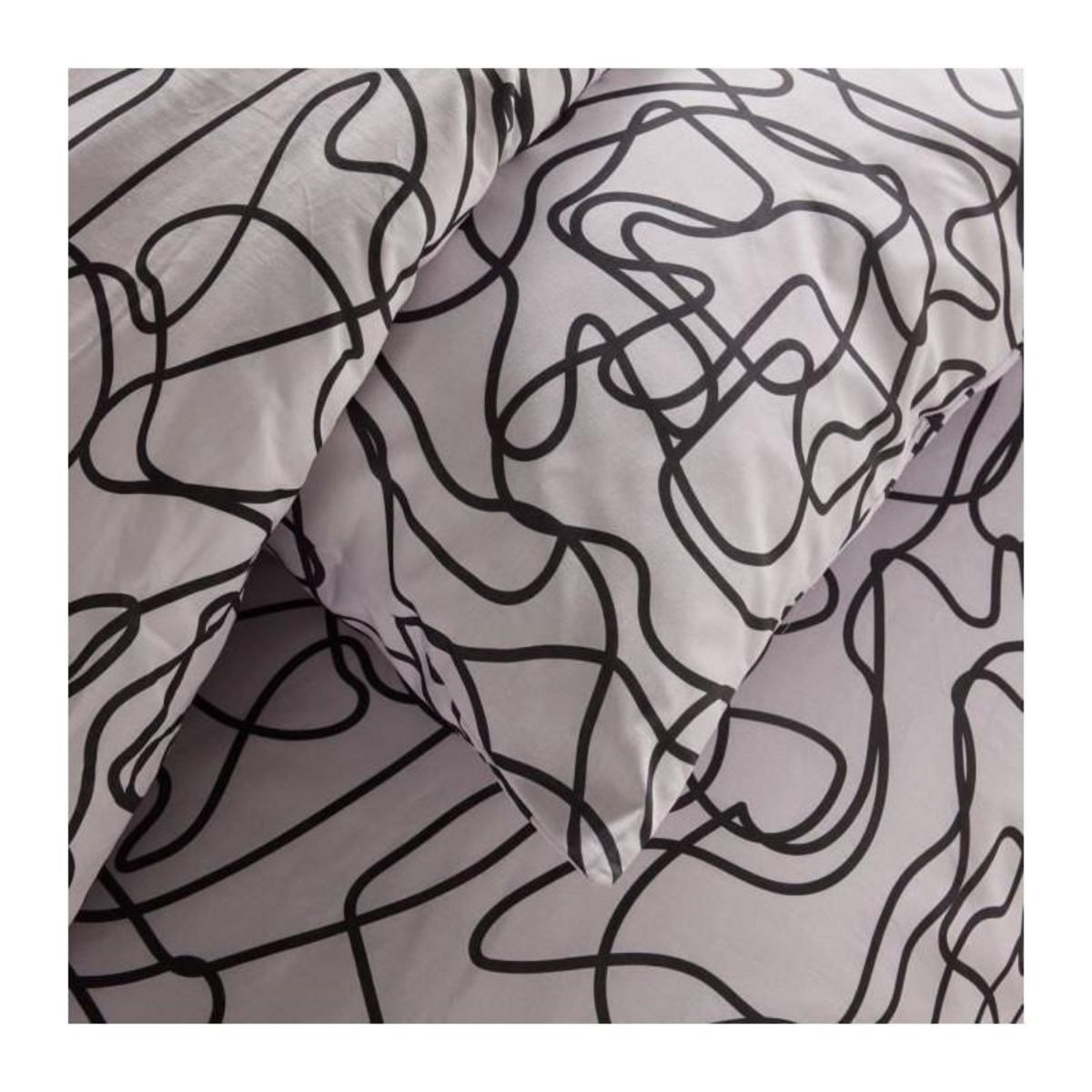 Today Parure de lit - TODAY Crazy - Imprimé Graphique - 2 personnes - 220 x 240 cm - Blanc