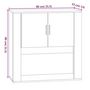 Voir la diapositive 6 : VIDAXL Armoire murale Blanc 80x33x80 cm Bois d'ingenierie