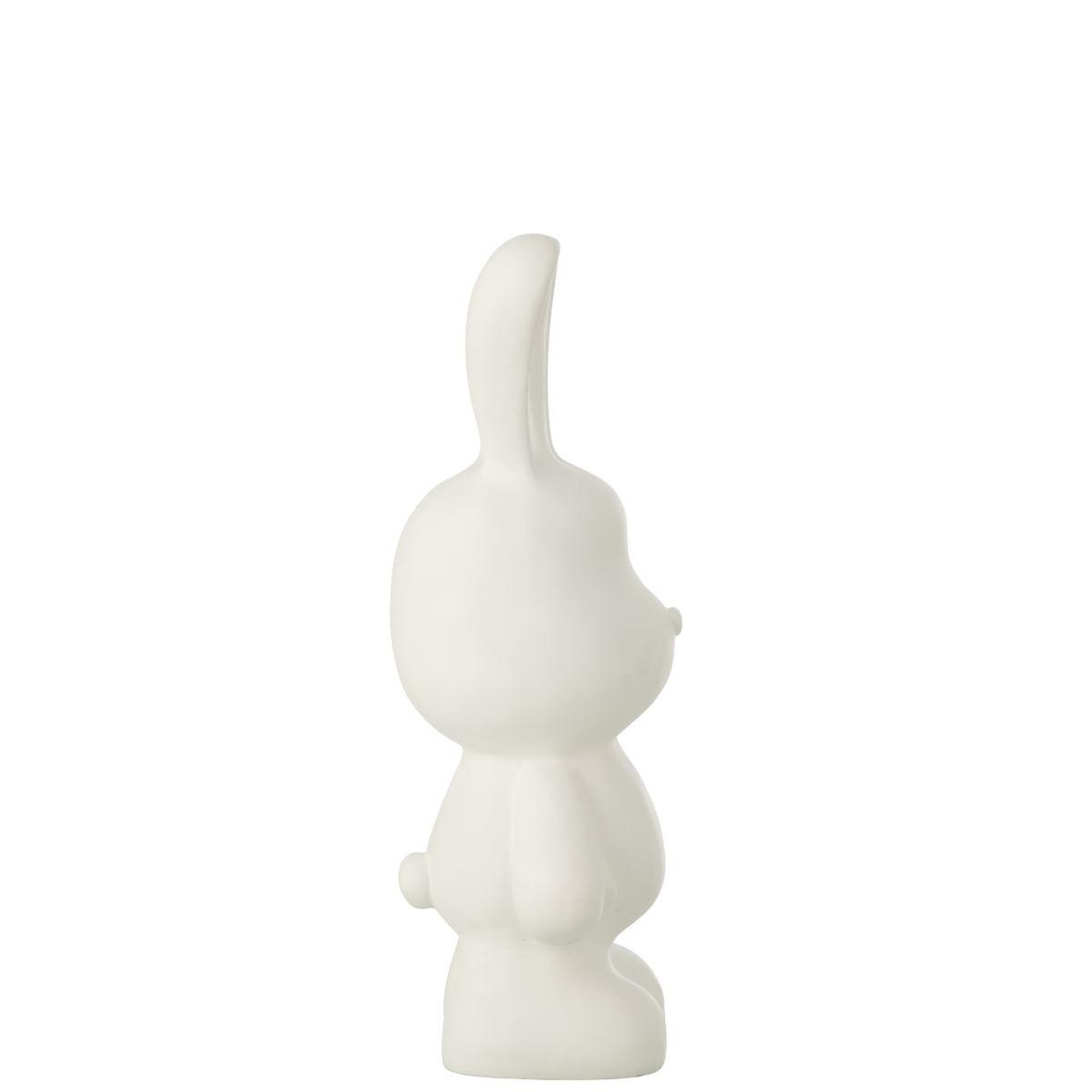 Voir la diapositive 3 : J-LINE Statuette lapin en résine  eddy  49cm blanc